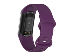 Pulseira de substituição de TPU macio para relógio inteligente Fitbit Charge 5 Ly Ebike (grande)