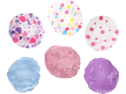 Conjunto De 6 Toucas Banho Elásticas Healifty Para Mulheres, Ideais Para Cabelos Longos, Protegendo Os Fios Da Água