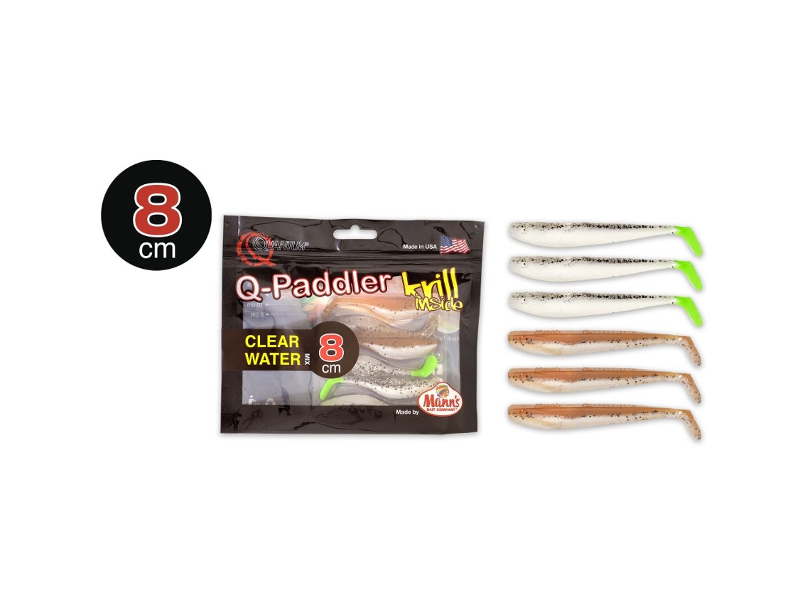 Conjunto de 6 Iscas QUANTUM Q-Paddler Power Packs 8 cm