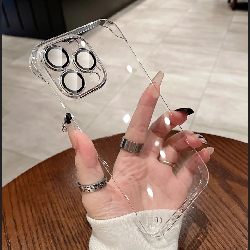 Capa Para Celular (iphone 13) Transparente, Ultrafina E Sem Moldura, Com Acabamento Eletrogalvanizado.