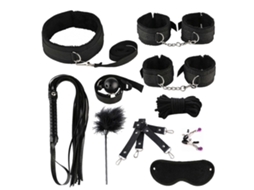 Conjunto De Brinquedos Para Estimulação Sexual Para Casais, Incluindo Algemas, Tapa-olho, Dedeira E Vibrador.