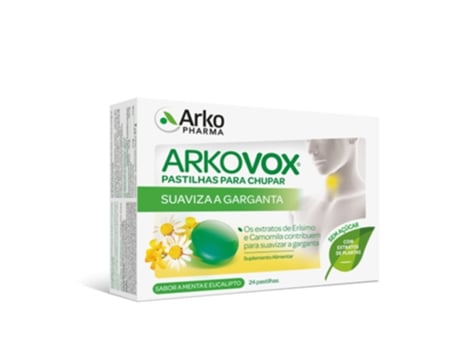 Pastilhas Para Garganta Menta E Eucalipto Arkovox