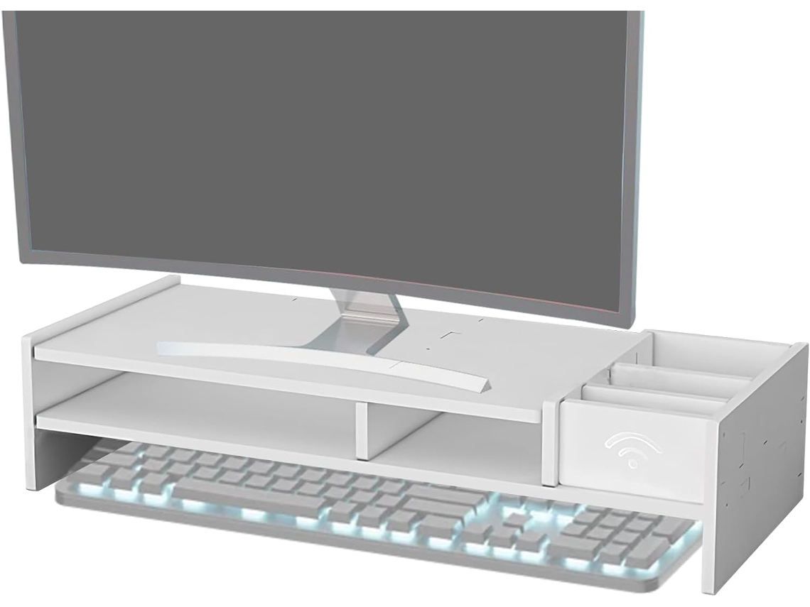 Suporte De Mesa Com 3 Níveis Para Monitor, Acessórios De Escritório Para Leitura, Estudo, Trabalho, Jogos, Escola, Casa E Escritório. Gokoco