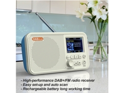 Rádio Portátil Digital Am Fm Carregável Tf Usb Com Timer De Sono