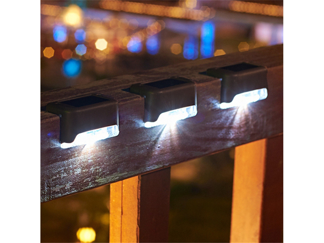 Conjunto de 4 Luzes Solares para Exterior com Corrimãos AQUAFORGE