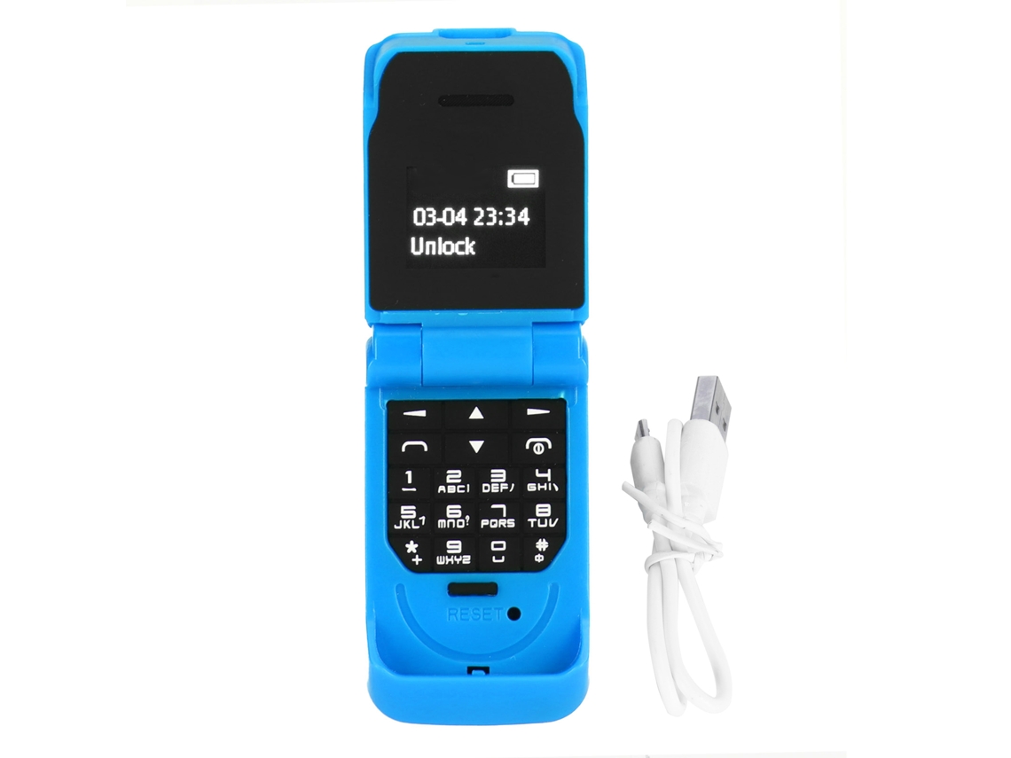 Telefone Flip Mini Laxiscreed Com 32mb/64mb E Tela De 0,66 Polegadas Para Uso Diário