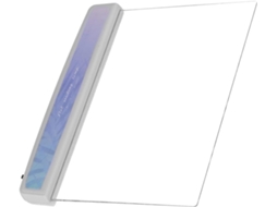 01 Luminária De Leitura Plana, Portátil, De Plástico, Alimentada Por Bateria, Super Brilhante, Para Estudantes, Adultos