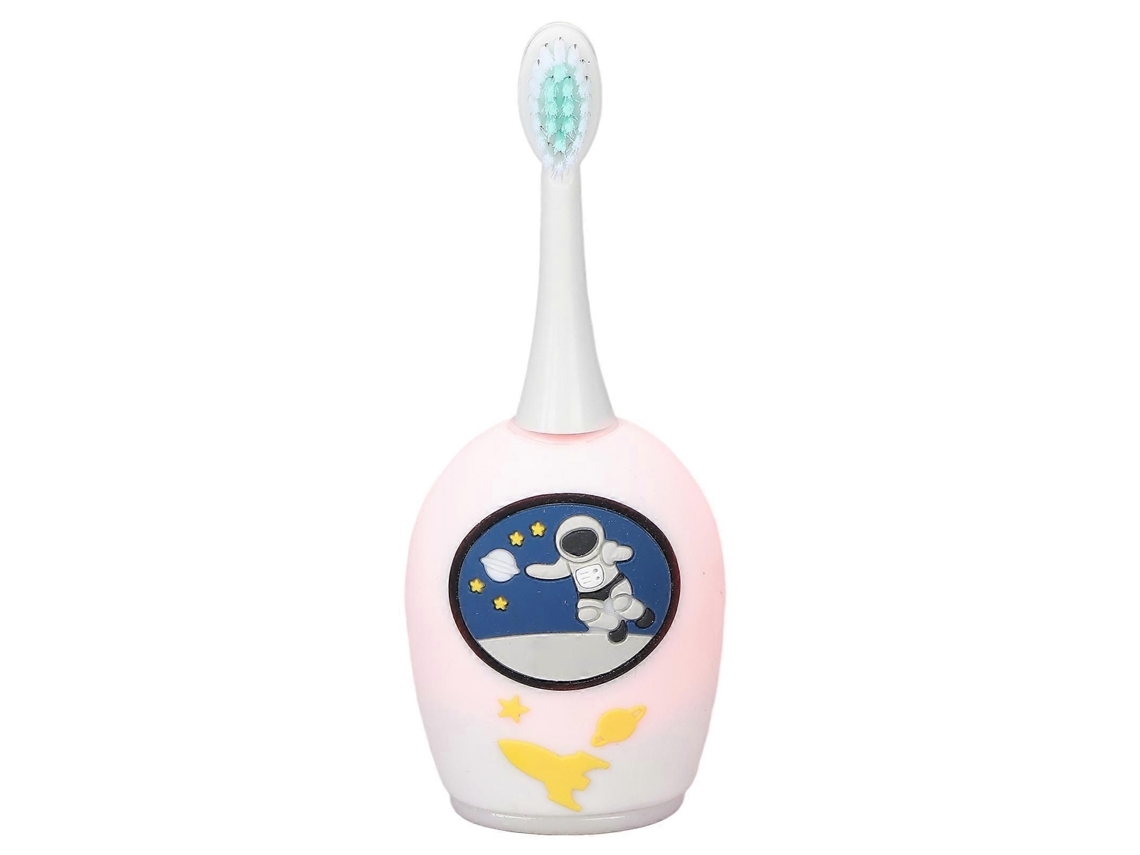Escova de Dentes Elétrica em Formato U, Feita Silicone Macio, À Prova D'água Ipx7, com Escovação Automática 36 0° para Crianças, Branca. GOKOCO