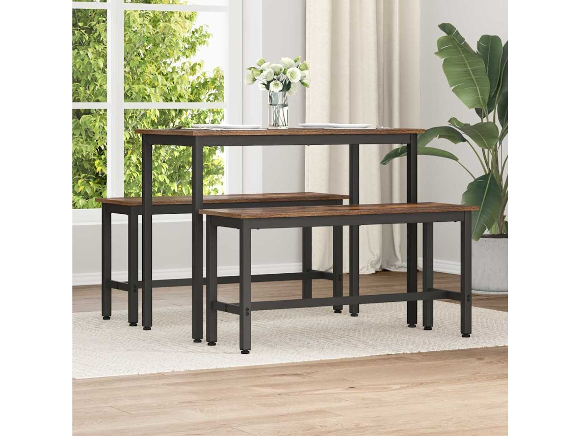 Vidaxl Banco De Jantar 100 X 32,5 X 48,5 Cm 2 Unid.