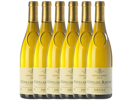 Delas Frères Blanc St. Esprit Côtes du Rhône 75 cl (Caixa de 6 unidades)