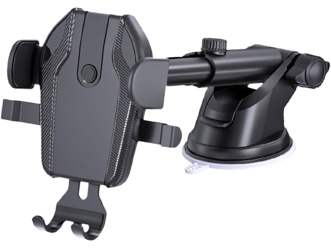 Suporte Ajustável Para Celular Com Ventosa Para Carro, Montagem Estável E Antiderrapante.