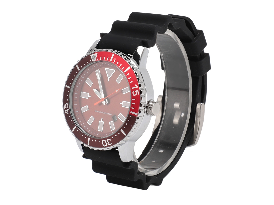 Relógio Masculino com Bezel Rotativo Automático e Luminescente