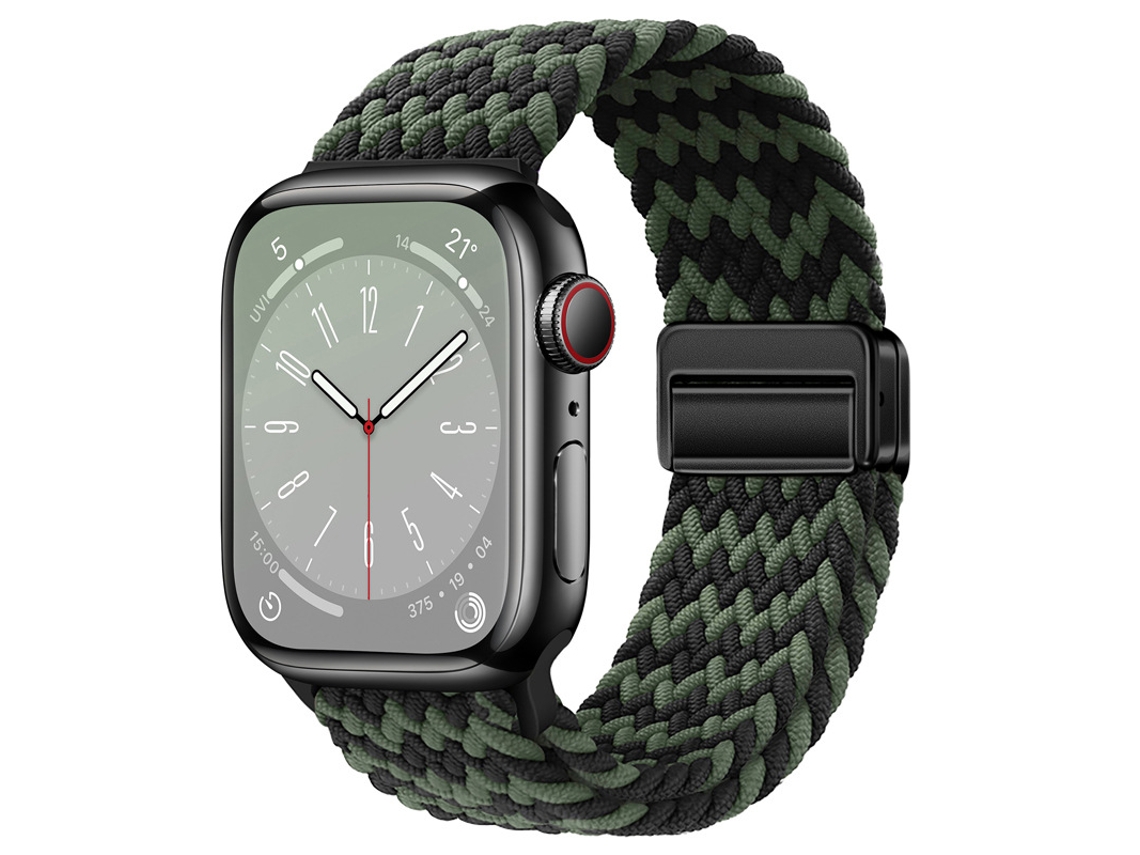 Bracelete Para Apple Watch 38/40/41/42mm Preto-verde Cuich