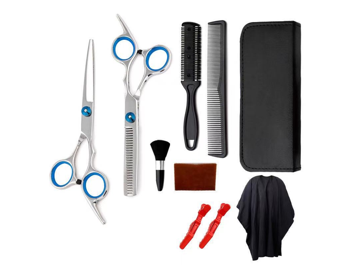 Kit de Tesoura para Cortar Cabelo com 10 Peças