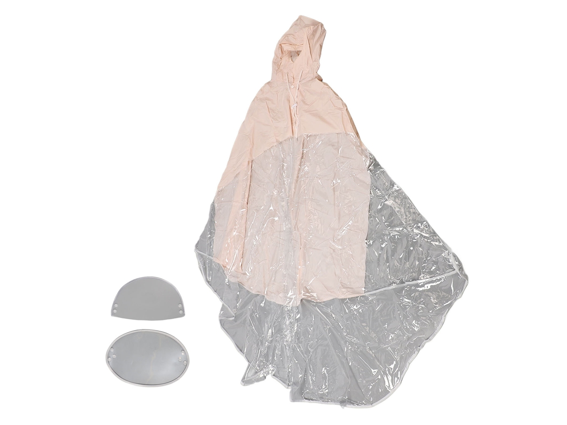 Impermeável para Veículo Elétrico Adulto com Capuz e Calça de Pé Ampliada 3XL Caqui | S/MARCA
