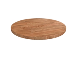 Vidaxl Tampo Mesa Redondo Ø30x1,5 Cm Carvalho Tratado Castanho-claro