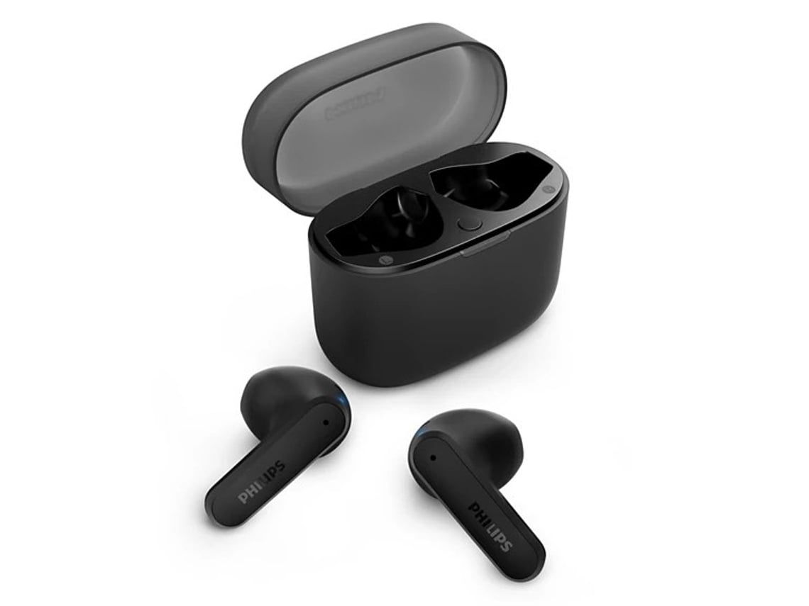 Auriculares Bluetooth True Wireless PHILIPS TAT2139BK (In Ear - Microfone - Noise Cancelling - Preto)