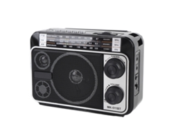 Aetheria rádio Retrô Portátil com Bluetooth Fm Am Sw Fonte de Alimentação Dupla Alto falante Us Plug