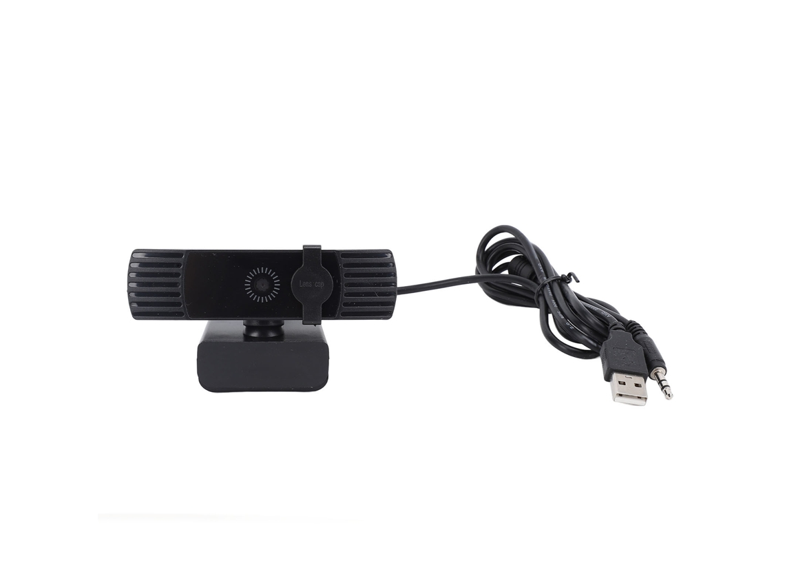 Webcam USB Full HD 1080p, lente grande angular 120°, com microfone para computador S/MARCA