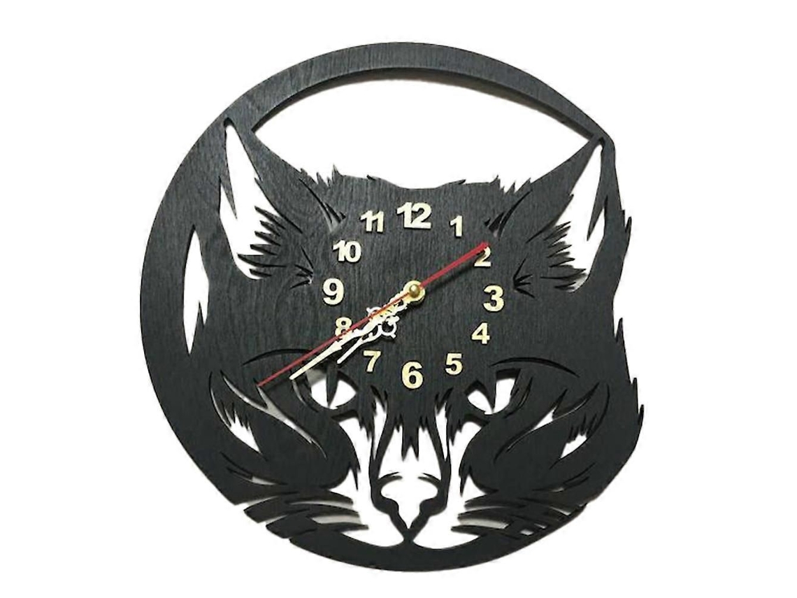 Relógio de Parede Gato Fofo, Vinil com Gatinho Presente para Quarto Infantil, Arte Decor Ativa Parede. GOKOCO