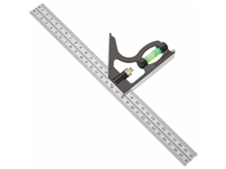 Esquadro Combinado 300mm Em Aço Inoxidável, Régua De Ângulo Combinada