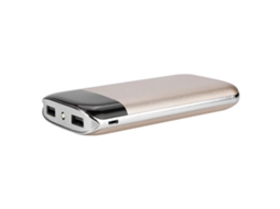 Kit de Capa de Power Bank com textura de couro, digital, dourada