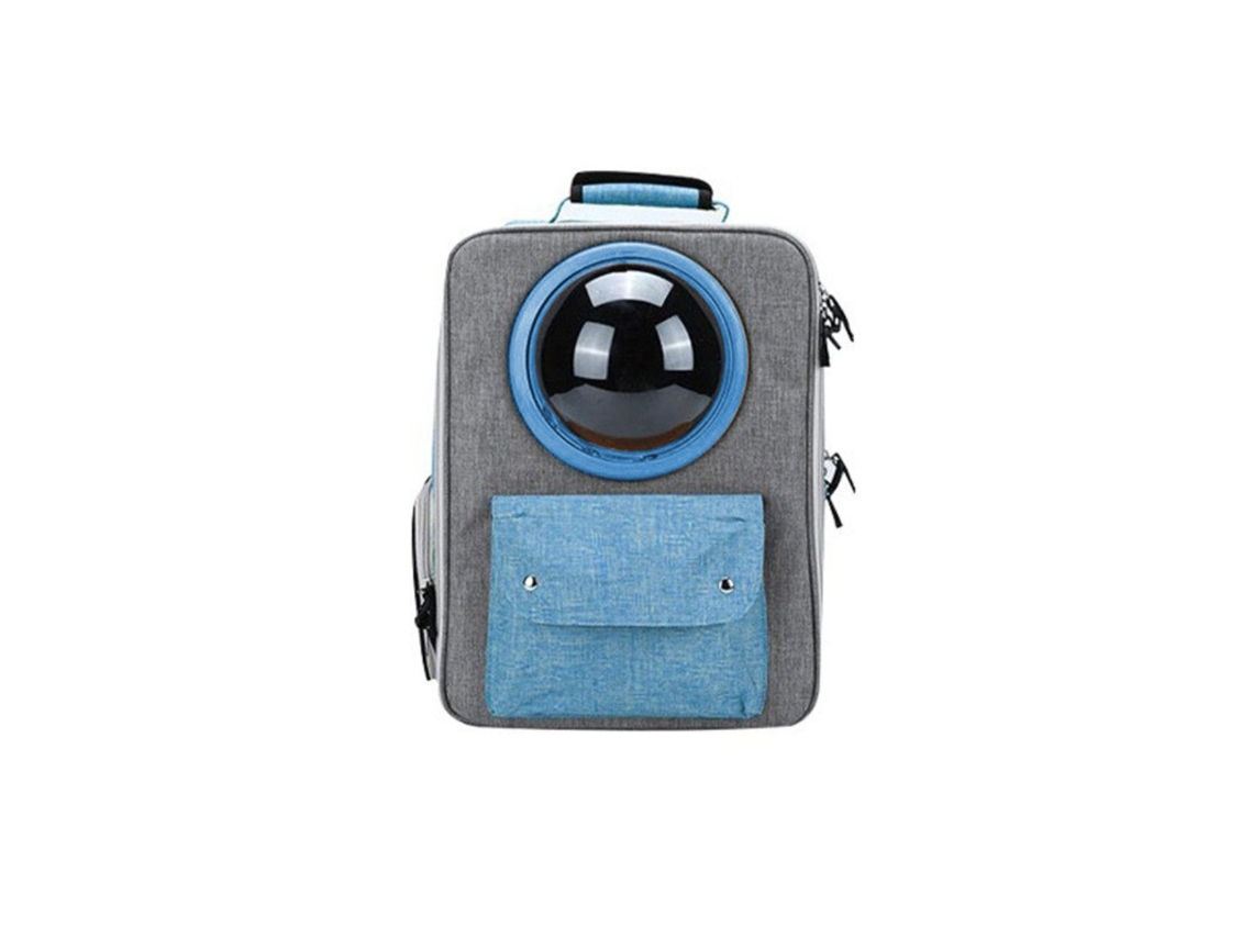 Mochila AQUAFORGE para Animais, Cápsula, Dobrável, Azul
