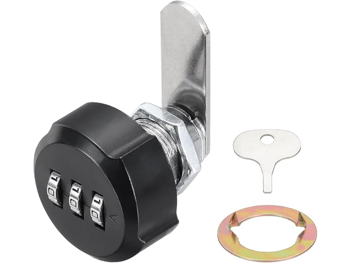 Fechaduras Para 3/4 Polegadas 3 Dígitos Armário Preto