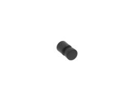 Puxador para Móveis Zamac Diâmetro 15mm Verniz Preto Fosco Conjunto de 6 HARDWAREXCHANGE