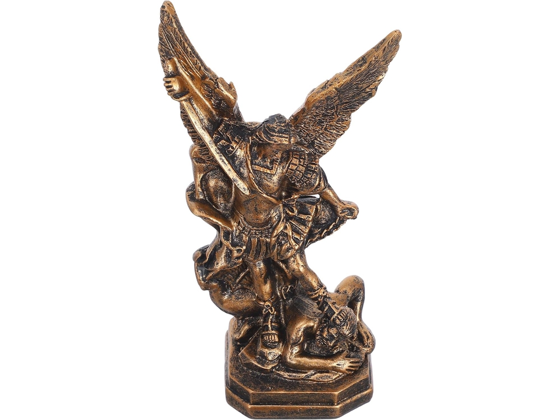 Estátua Decorativa Retrô Resina Sintética Escritório Elegante Aparência Antiga Ideal Presentear Qualquer GOKOCO