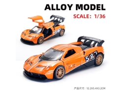 Miniatura de Carro em Escala 1/36, Feita em Metal Fundido, Presente para Crianças. MDUG