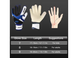 Luvas De Goleiro Latex (agarre Forte Infantil)
