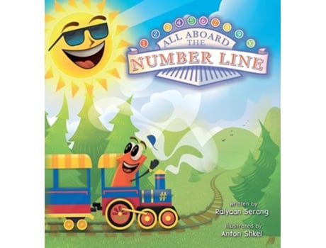Livro All Aboard the Number Line de Raiyaan Serang (Inglês - Capa Dura)