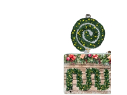 Guirlandas De Natal, 10 Metros De Comprimento, Design De Pinhas E Frutas Vermelhas, 10m 100 Led