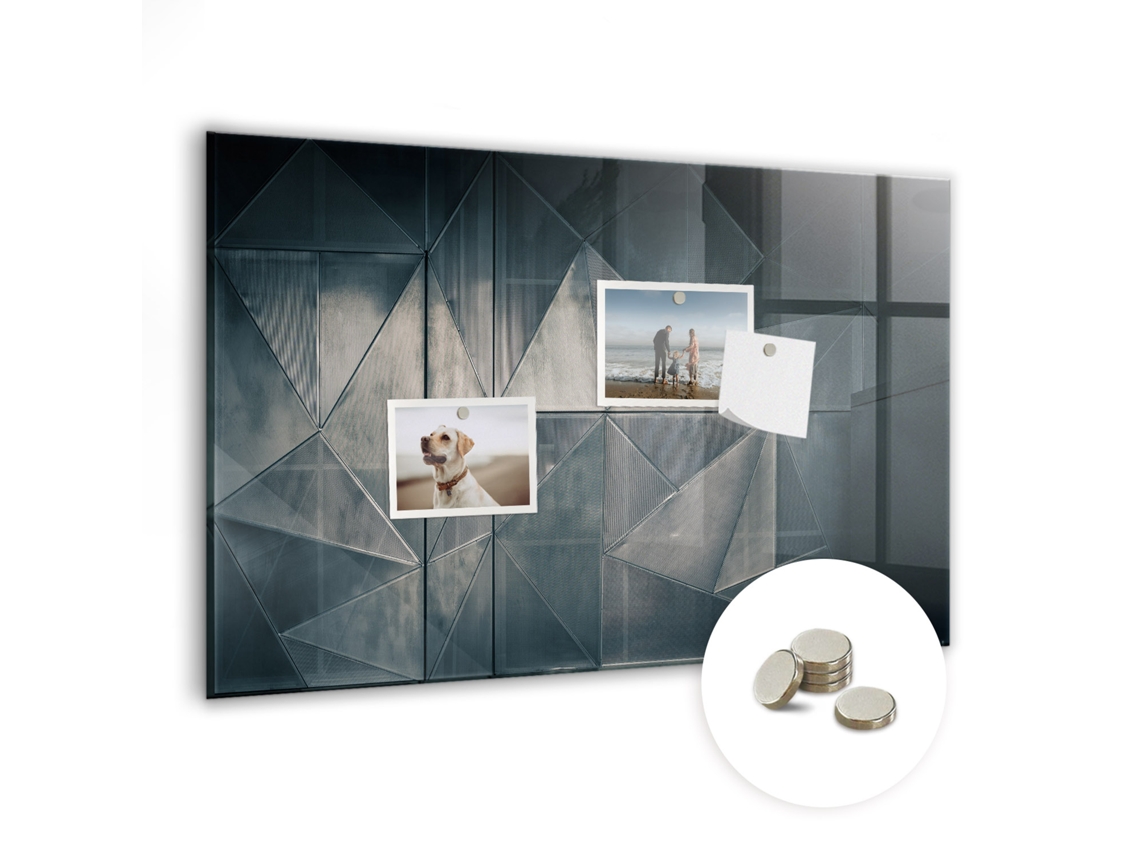 Quadro Magnético Abstração Em Metal Para A Sala De Estar Espelharte (60x40 Cm)