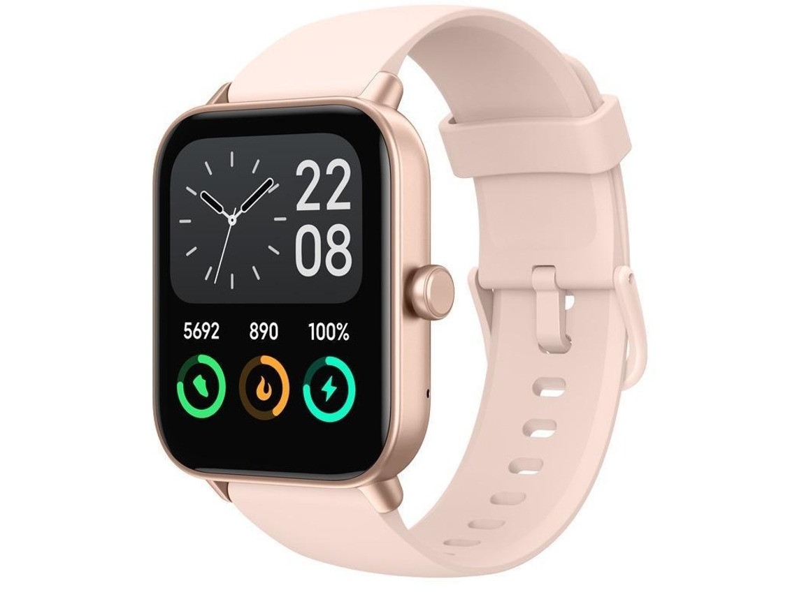 Smartwatch De 1.8 Polegadas Com Função De Chamada Bluetooth Ip68 À Prova D'água Para Android Ios Rosa