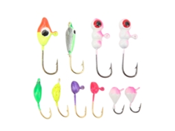 Kit de Iscas para Pesca no Gelo com Cabeça Metálica