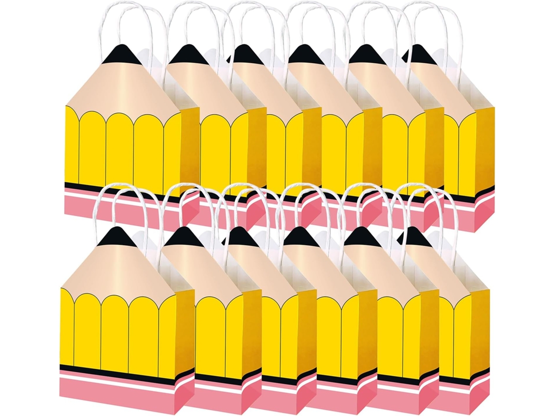 Sacolas De Lembrancinhas Em Formato De Lápis Para Decoração Da Sala De