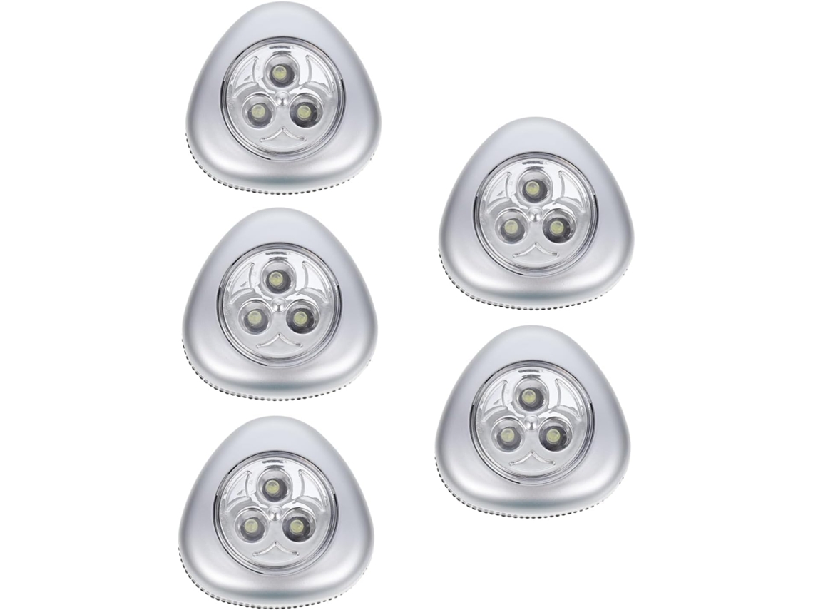 Conjunto De 5 Luminárias Noturnas Sensíveis Ao Toque, Pequenas E Com