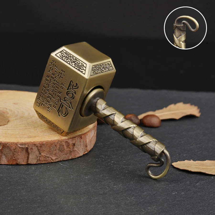 (bronze) Martelo Edc Em Liga Metálica, Brinquedo Anti-pressão Para Fidget Spinner