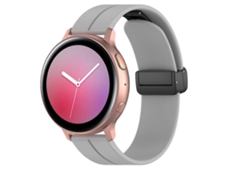 Pulseira De Relógio Universal De Silicone Com Fivela Dobrável Preta E Encaixe Plano.