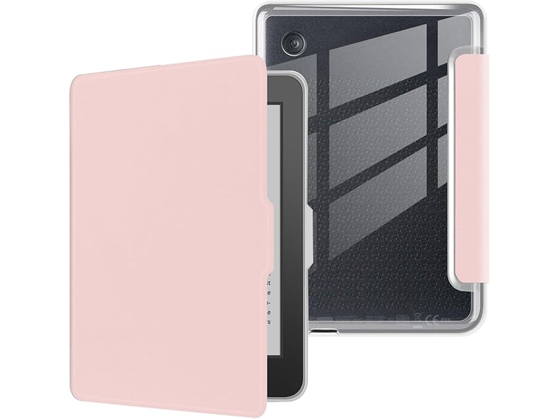 Capa para Kobo Clara Bw de 6 Polegadas, Capa Traseira Transparente em Tpu Rosa SIURN