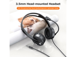 Fone LAXISCREED com Fio 3,5mm e Microfone