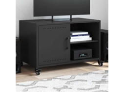 Vidaxl Móvel De Tv 68x39x43,5 Cm Aço Preto