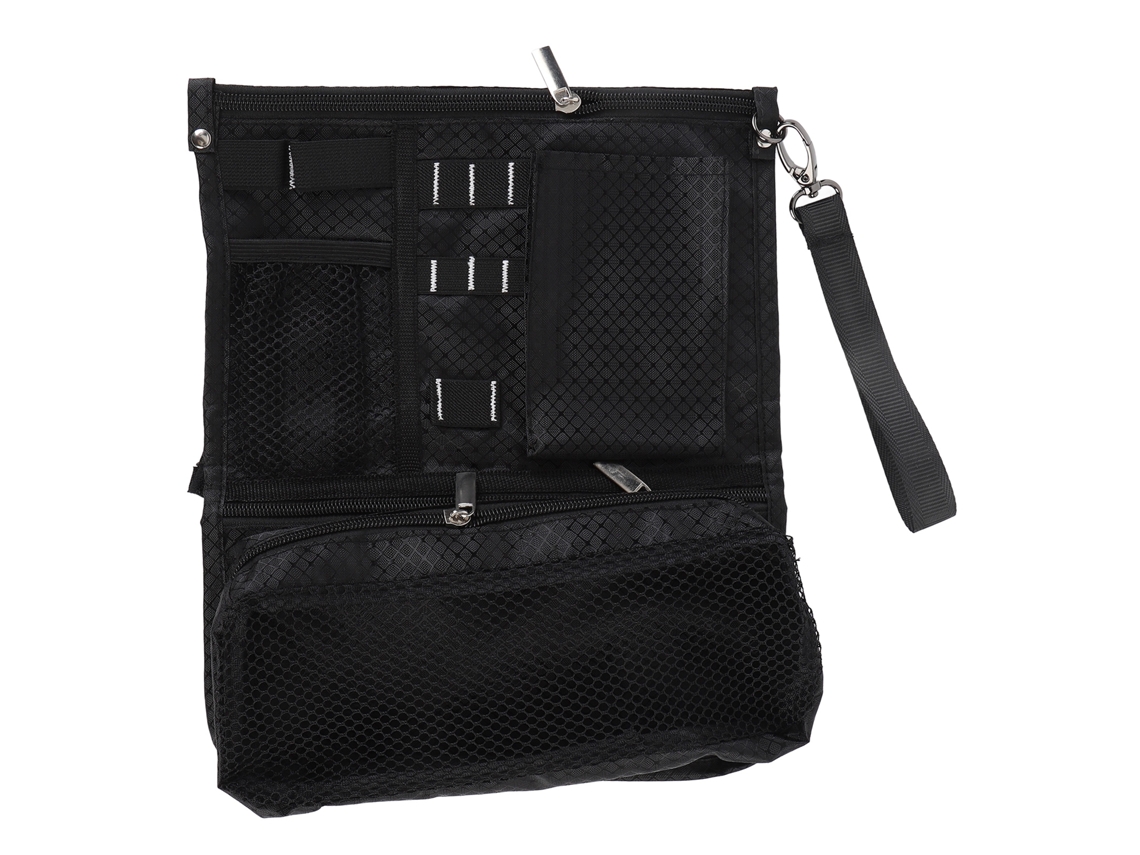 Bolsa De Acessórios Esportivos De Têxtil Oxford Portátil Para Bolas, Taco, Ferramenta De Reparo E Armazenamento Preta