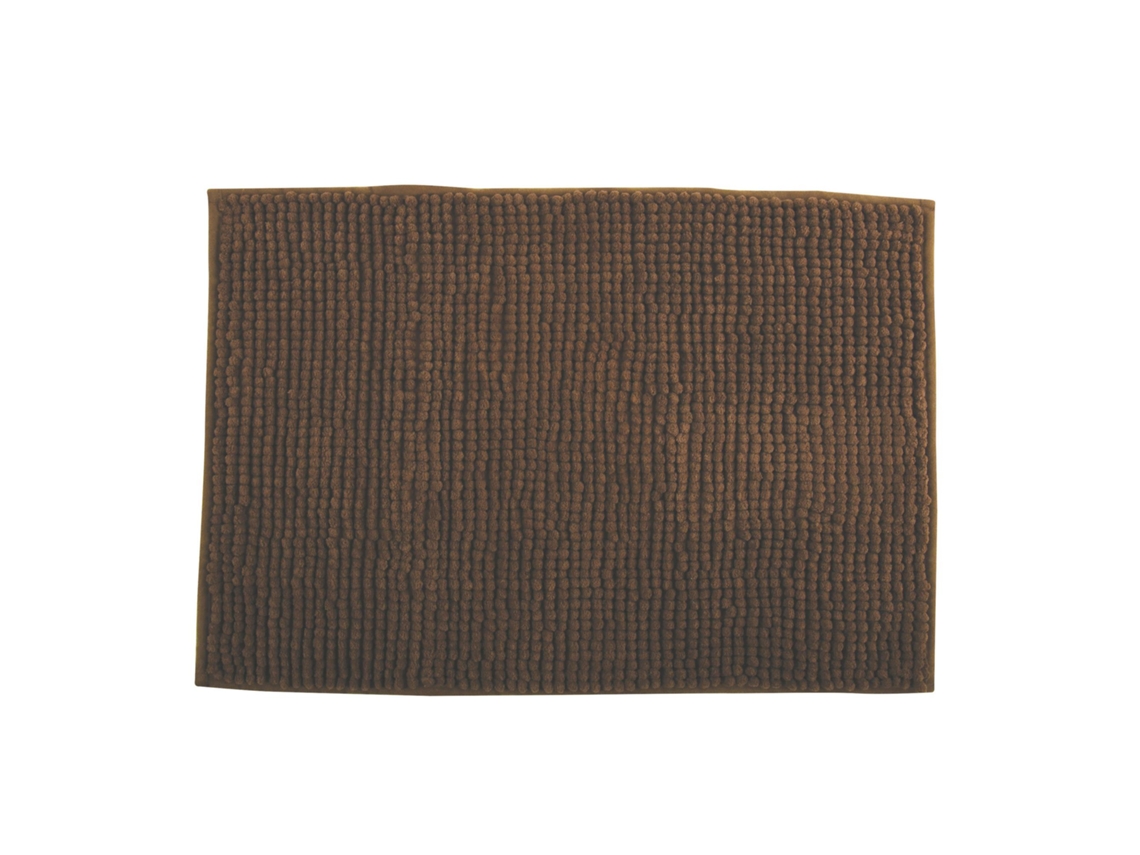 Tapete De Banho Wellhome 'caterpillar', Cor Chocolate, Dimensões 40x60 Cm