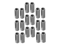 Porcas de soldagem em aço inoxidável 304, pacote com 20 unidades, para montagem de móveis e equipamentos.