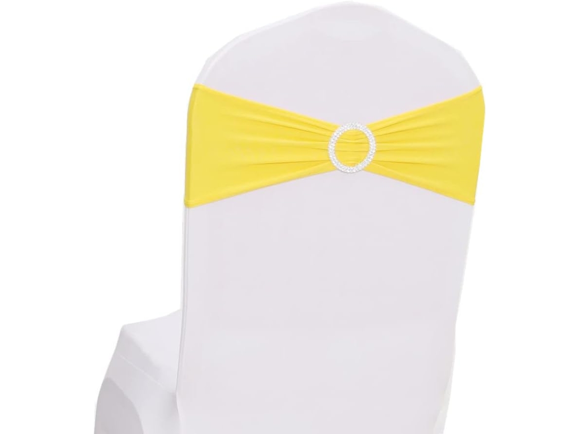 Conjunto De 30 Faixas Elásticas Para Cadeiras, Em Spandex, Com Fivela, Ideais Para Decoração De Casamentos, Festas E Banquetes Igvtrade