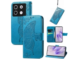 Capa De Celular Em Couro Com Estampa De Borboleta E Flor Para Infinix Zero 30 4g