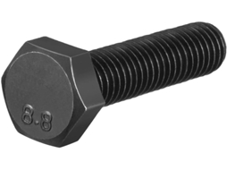 Parafusos de Fixação M8x30mm Aço Grau 8.8 Preto 15 Unid CHABERLU